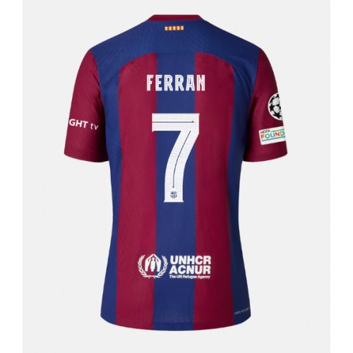 Moški Nogometni dresi Barcelona Ferran Torres #7 Domači 2023-24 Kratek Rokav